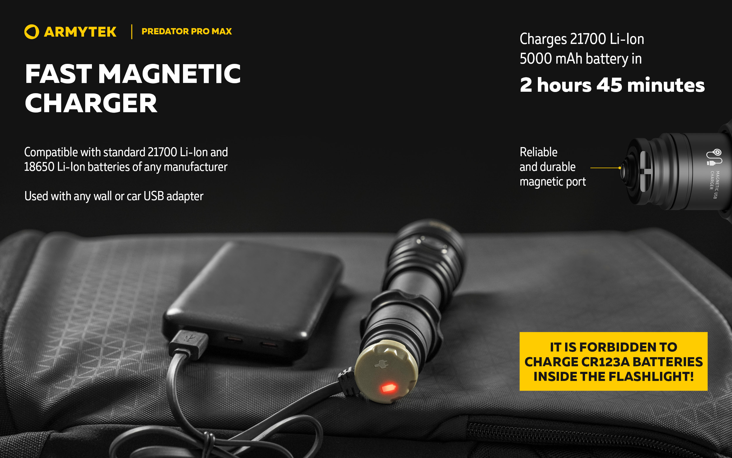 Armytek Predator Pro Max PCB - Powerful Tactical Flashlight